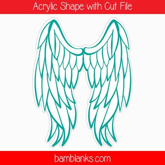 Angel Wings - Acrylic Shape #575