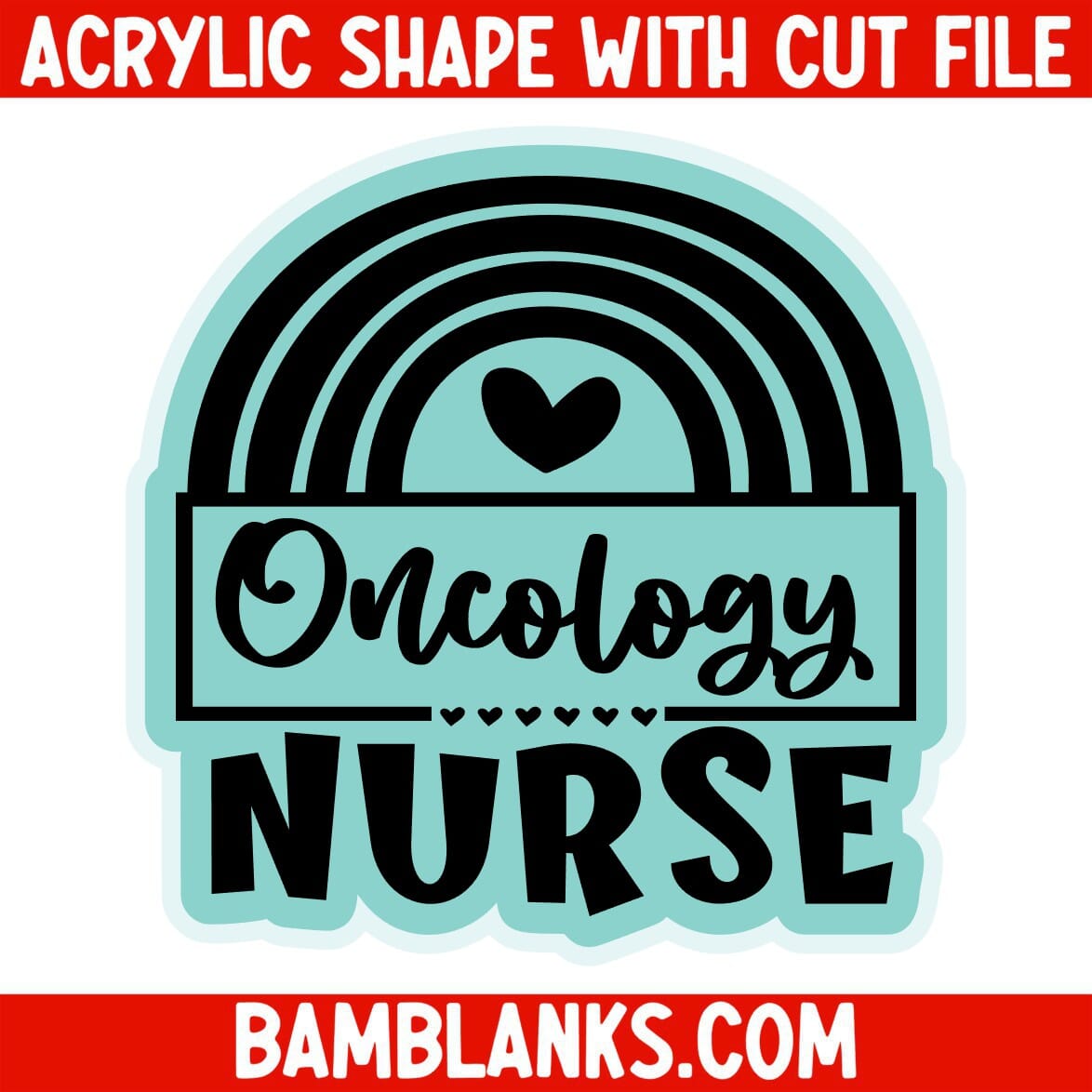 Any Nurse Rainbow - Acrylic Shape #2190