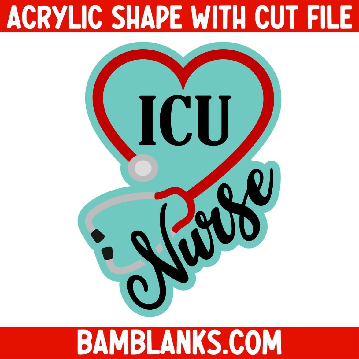 Any Nurse with Stethoscope - Acrylic Shape #109