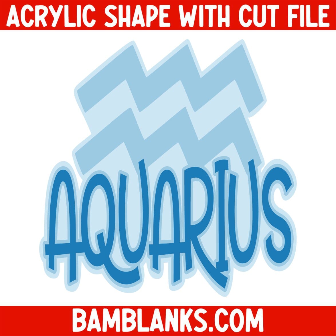 Aquarius - Acrylic Shape #1214