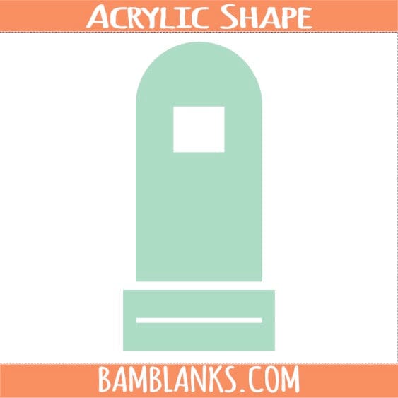 Arch Badge Reel Display - Acrylic Shapes #1510