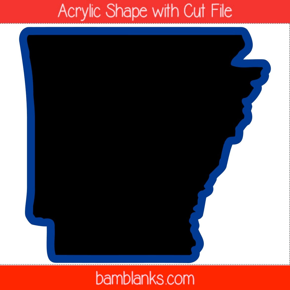 Arkansas - Acrylic Shape #1767