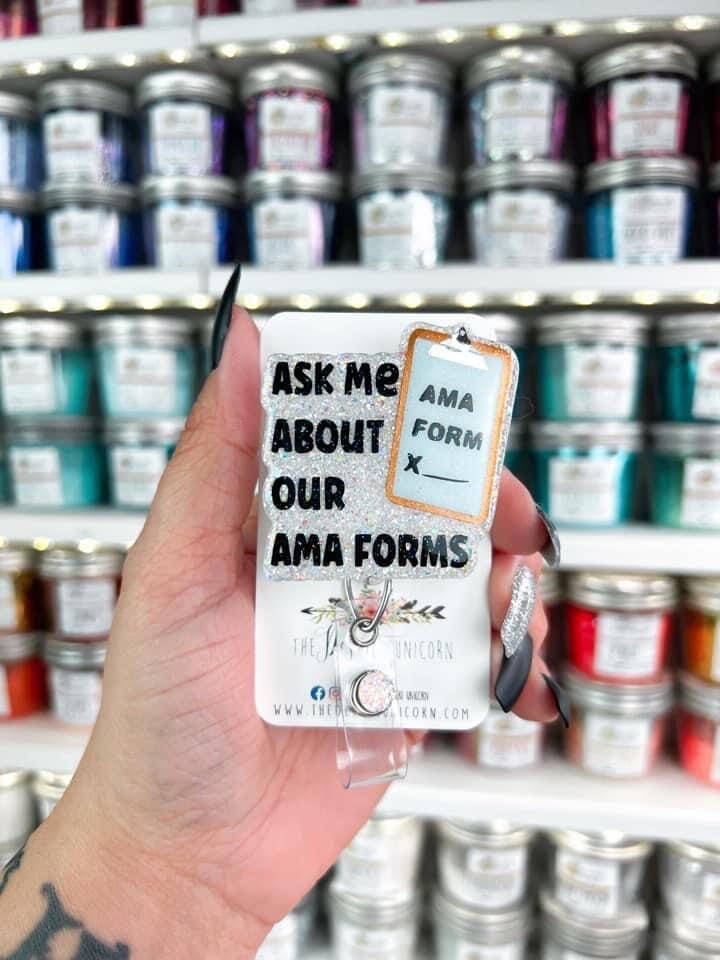 Ask Me About Our AMAs - Acrylic Shape #1999