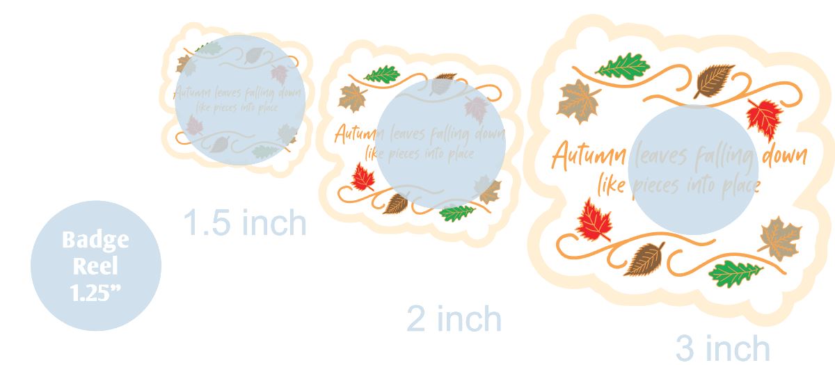 Autumn Leaves Fall Down - DECAL AND ACRYLIC SHAPE #DA0476