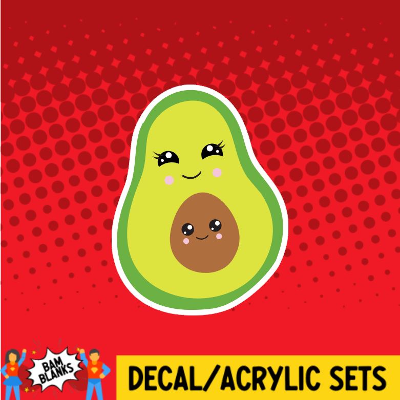 Avocado - DECAL AND ACRYLIC SHAPE #DA0253