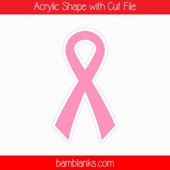 Awareness Ribbon - Acrylic Shape #573