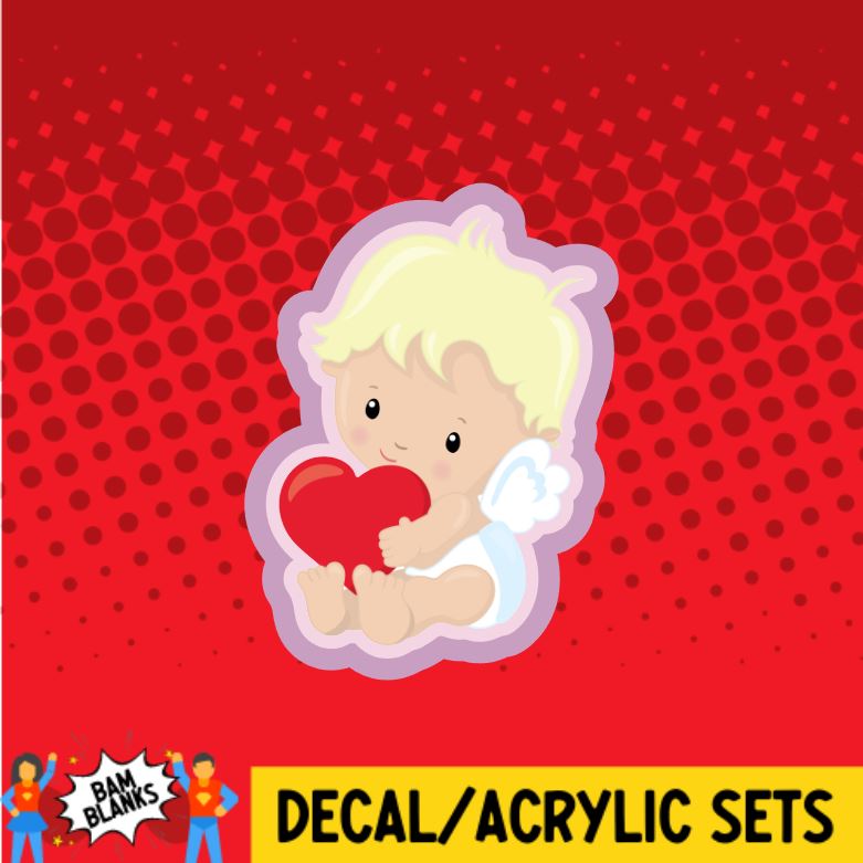 Baby Cupid- DECAL AND ACRYLIC SHAPE #DA0609