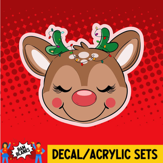 Baby Deer Christmas - DECAL AND ACRYLIC SHAPE #DA01276