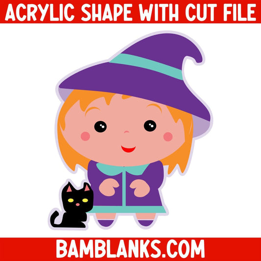 Baby Witch - Acrylic Shape #834