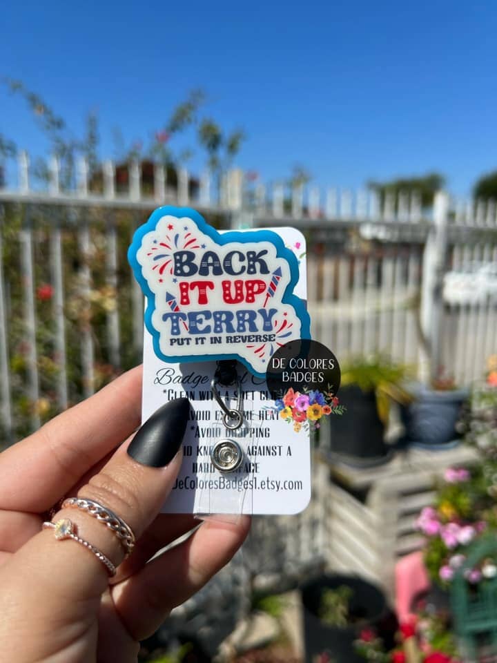 Back Up Terry - DECAL AND ACRYLIC SHAPE #DA0812
