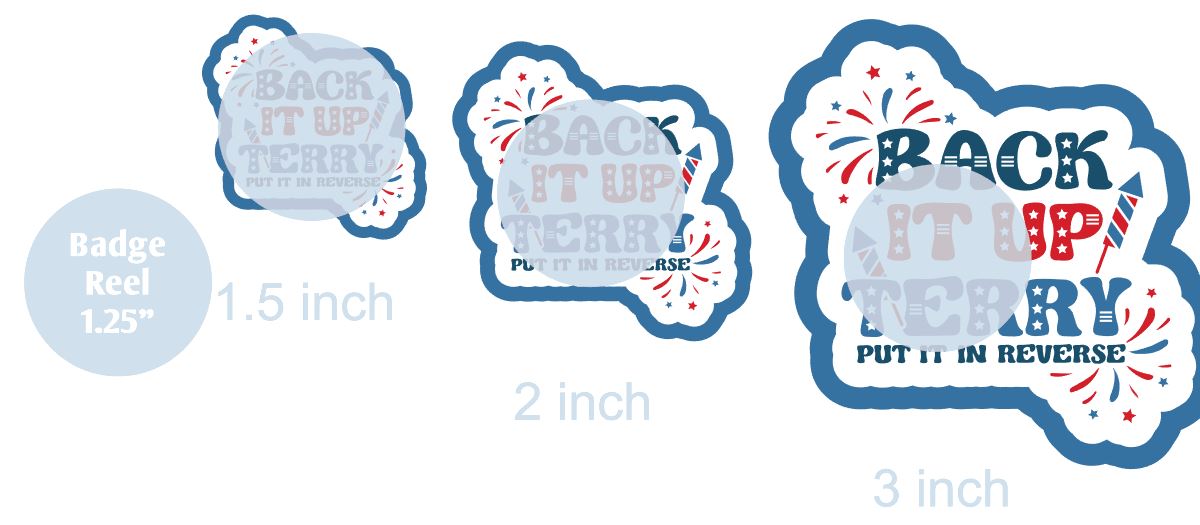 Back Up Terry - DECAL AND ACRYLIC SHAPE #DA0812