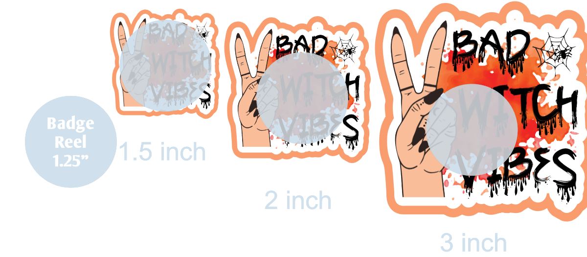 Bad Witch Vibes - DECAL AND ACRYLIC SHAPE #DA0187