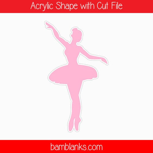 Ballet Dancer Silhouette - Acrylic Shape #846
