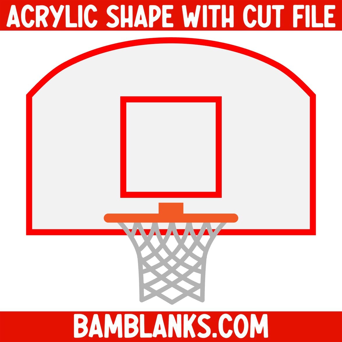 Basketball Goal - Acrylic Shape #066