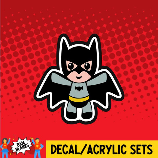 Bat Superhero - DECAL AND ACRYLIC SHAPE #DA01218