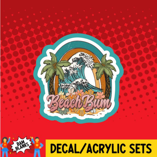 Beach Bum - DECAL AND ACRYLIC SHAPE #DA0831