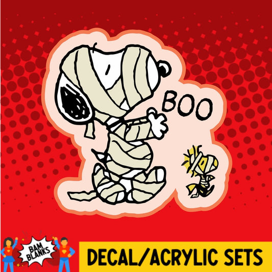 Beagle Mummy - DECAL AND ACRYLIC SHAPE #DA0301