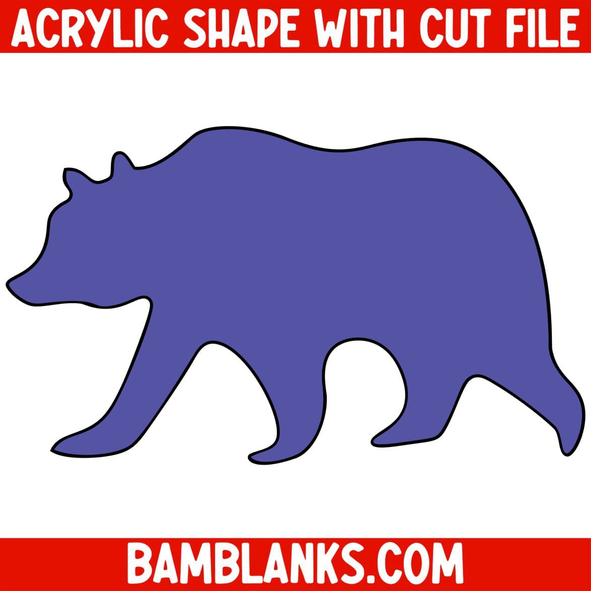 Bear - Acrylic Shape #847