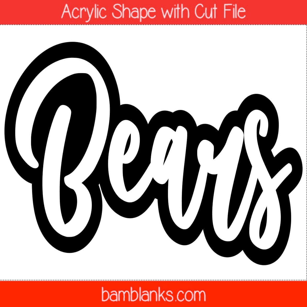 Bears - Acrylic Shape #1515