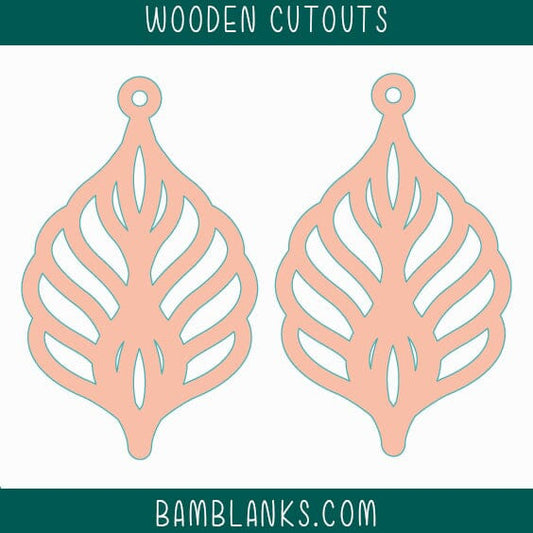 Beaumont Earrings Wood Blanks #W032