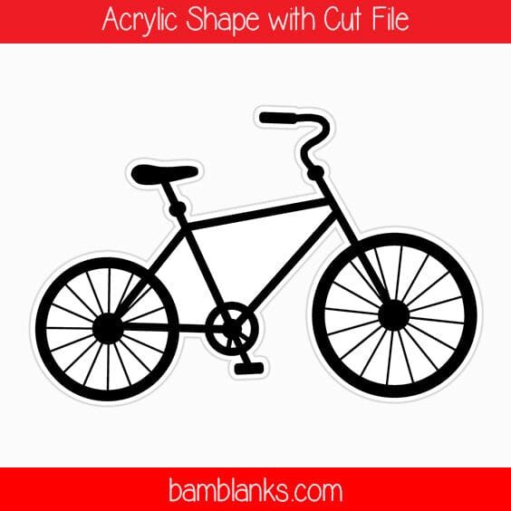 Bicycle - Acrylic Shape #851