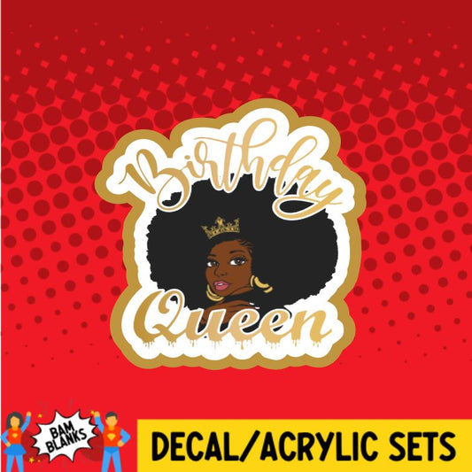 Birthday Queen 2 - DECAL AND ACRYLIC SHAPE #DA0347