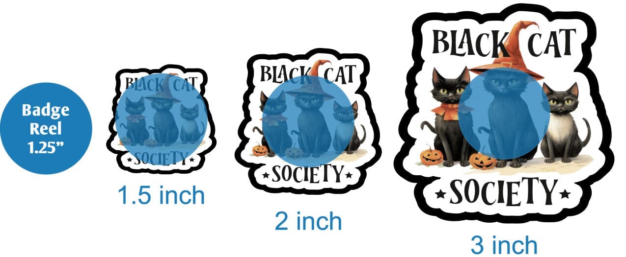 Black Cat Society - DECAL AND ACRYLIC SHAPE #DA01353