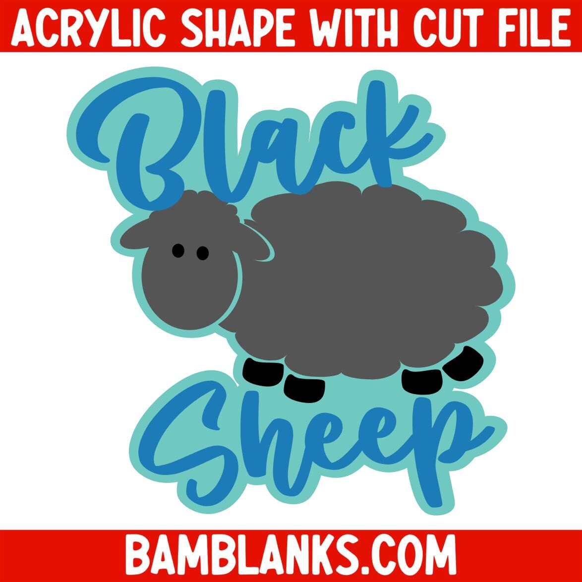 Black Sheep - Acrylic Shape #1998