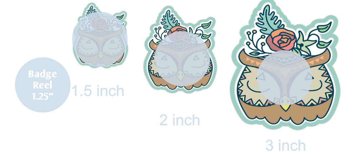 Boho Owl - DECAL AND ACRYLIC SHAPE #DA0105