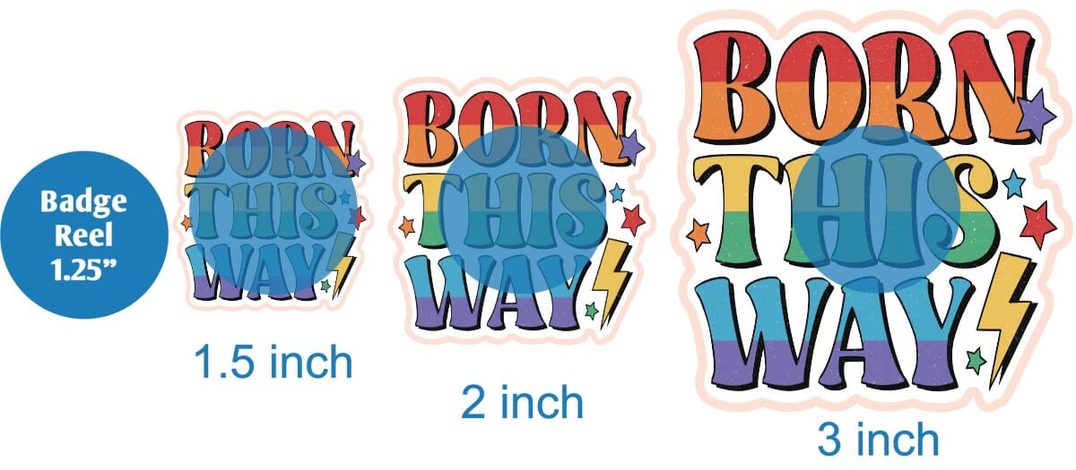 Born This Way - DECAL AND ACRYLIC SHAPE #DA0046