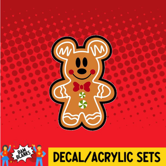 Boy Mouse Ginger Man - DECAL AND ACRYLIC SHAPE #DA0533