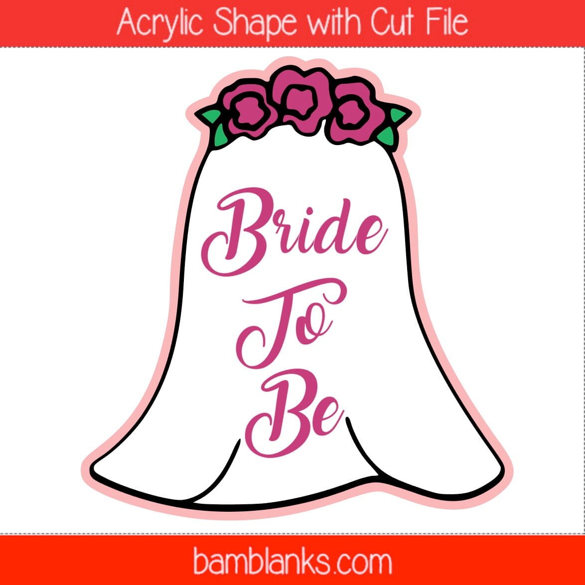 Bridal Veil - Acrylic Shape #1389