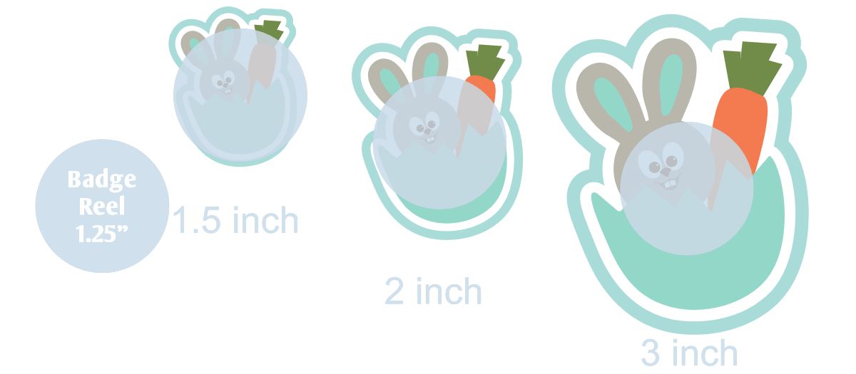 Bunny and Carrot in Egg - DECAL AND ACRYLIC SHAPE #DA0704