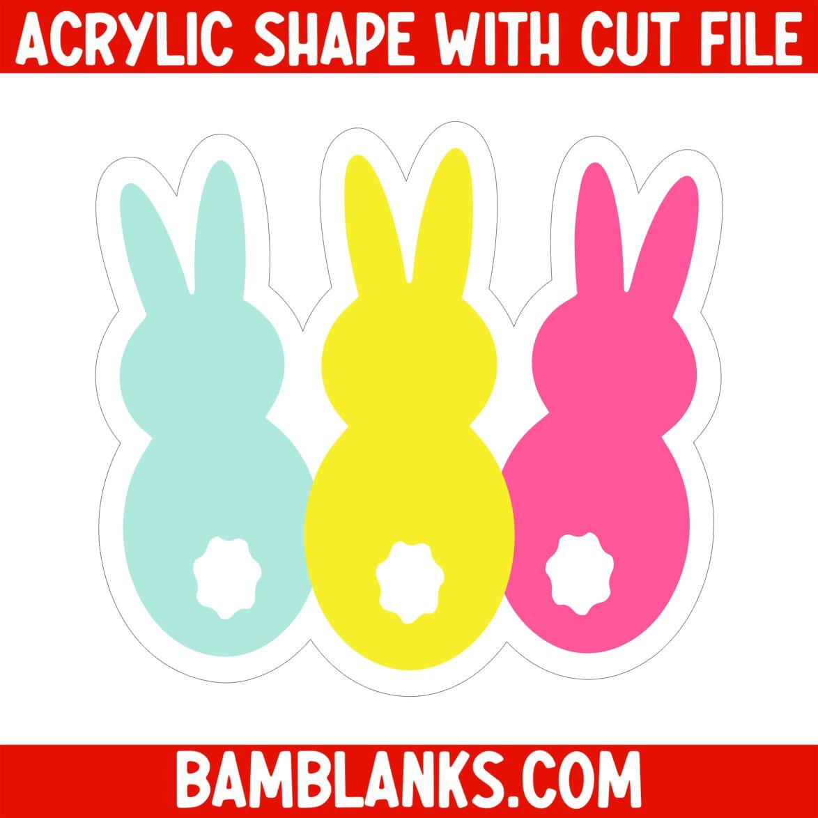 Bunny Squad - Acrylic Shape #459