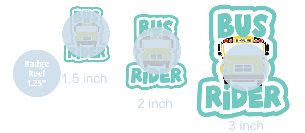 Bus Rider - DECAL AND ACRYLIC SHAPE #DA0185 – BAM Blanks and More