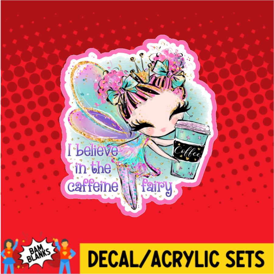 Caffeine Fairy - DECAL AND ACRYLIC SHAPE #DA0031