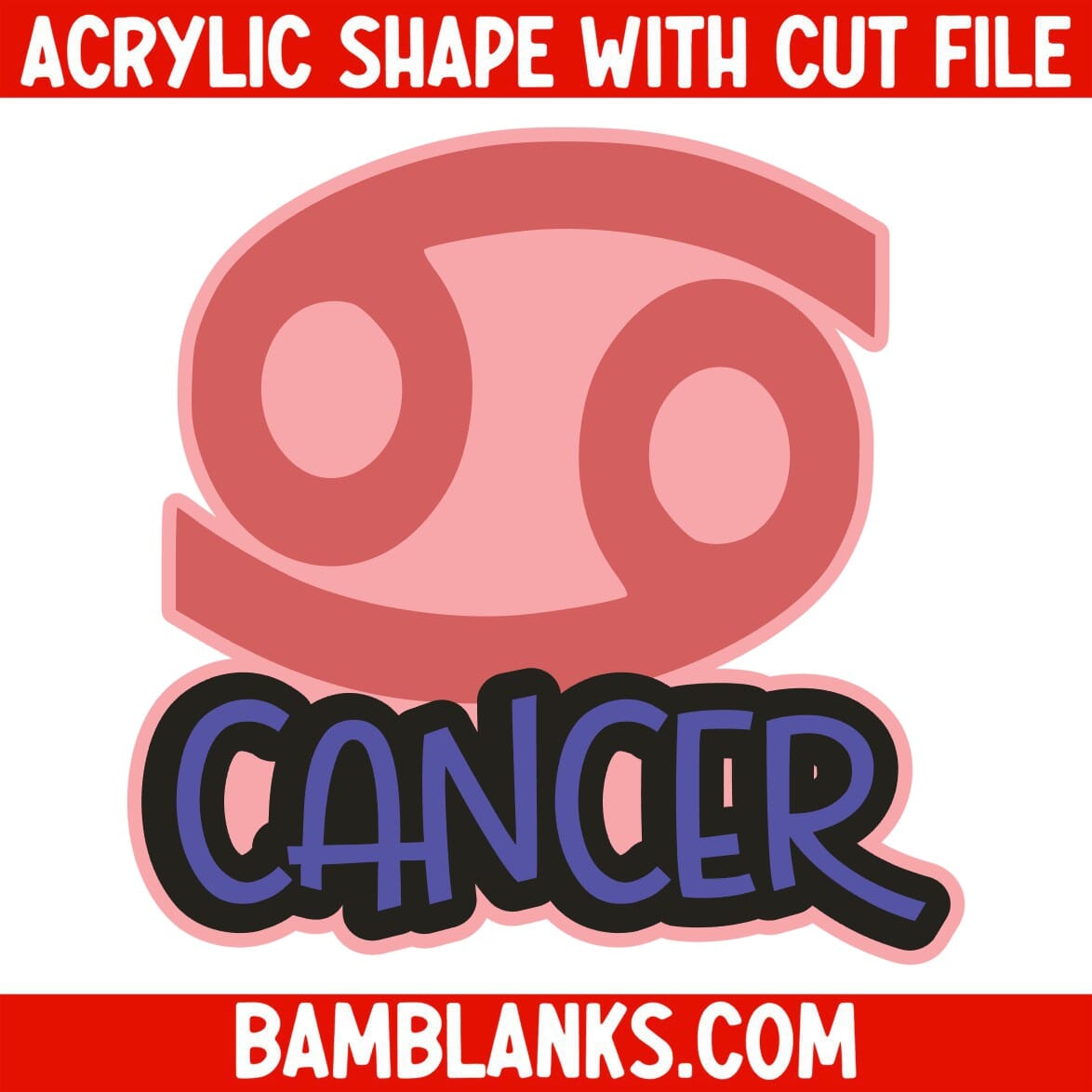 Cancer - Acrylic Shape #1216