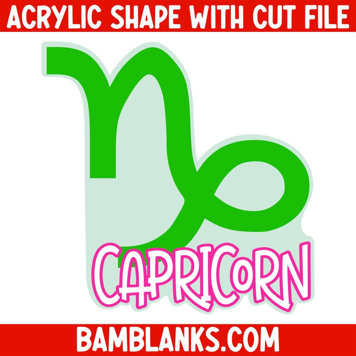 Capricorn - Acrylic Shape #1217