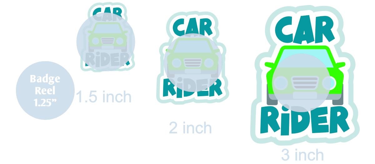 Car Rider Tag Shape Car Rider- DECAL AND ACRYLIC SHAPE #DA0184 – BAM Blanks and More