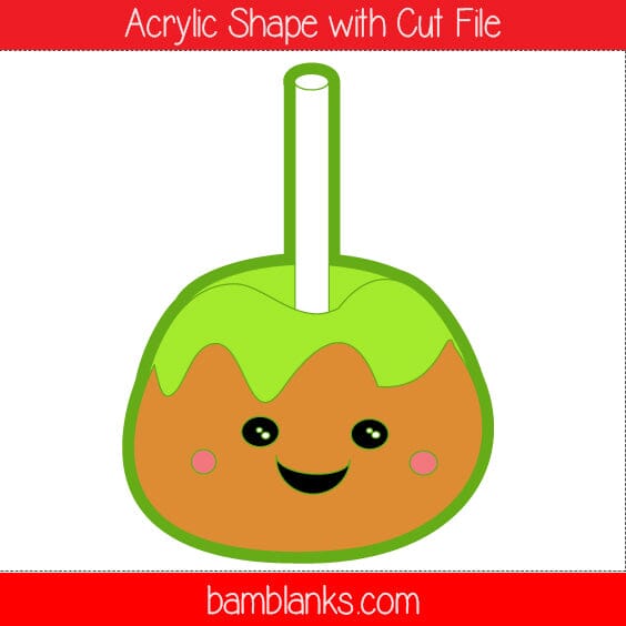 Caramel Apple - Acrylic Shape #837