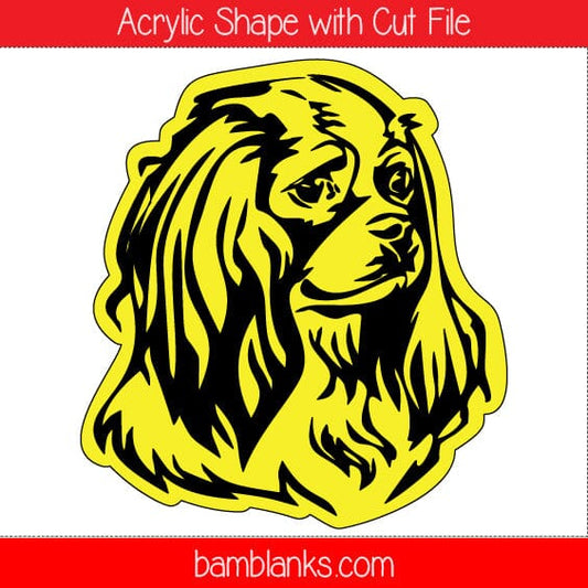 Cavalier King Charles Spaniel - Acrylic Shape #822