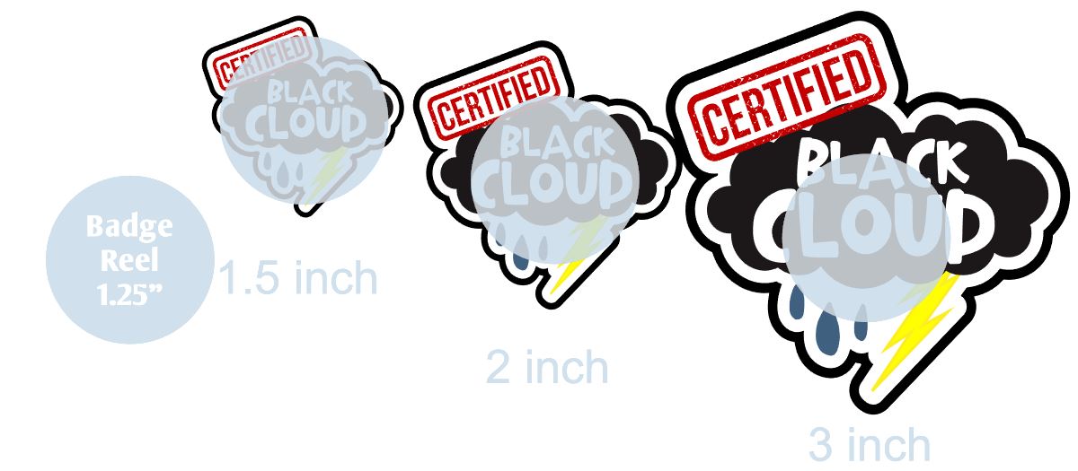 Certified Black Cloud - DECAL AND ACRYLIC SHAPE #DA0458