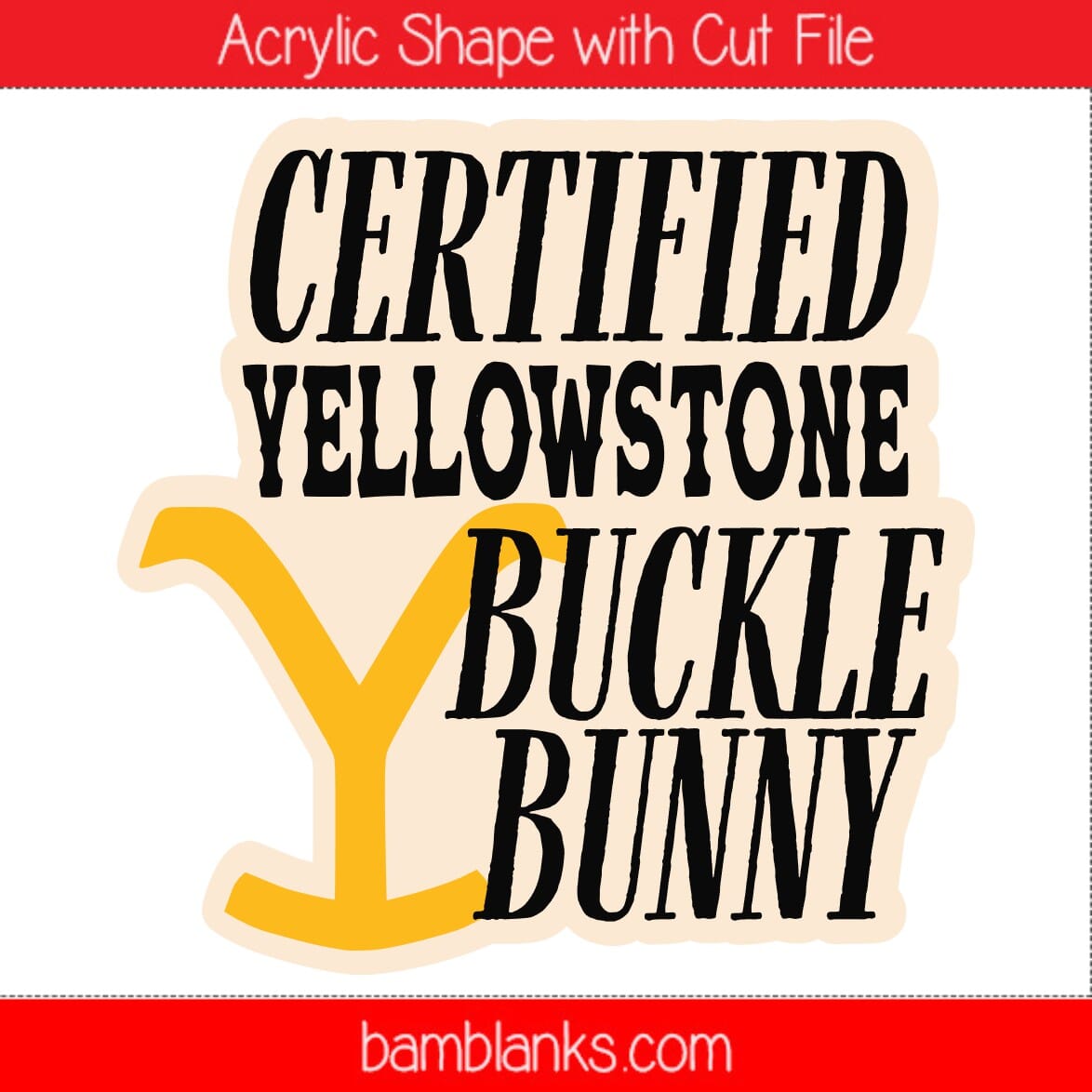 Certified YS Buckle Bunny - Acrylic Shape #1921