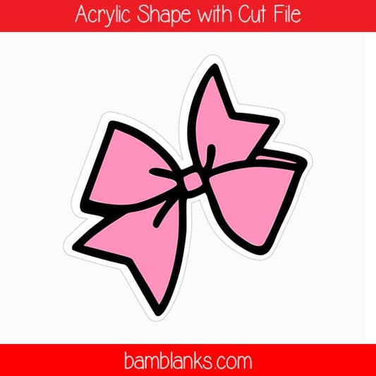 Cheer Bow - Acrylic Shape #080