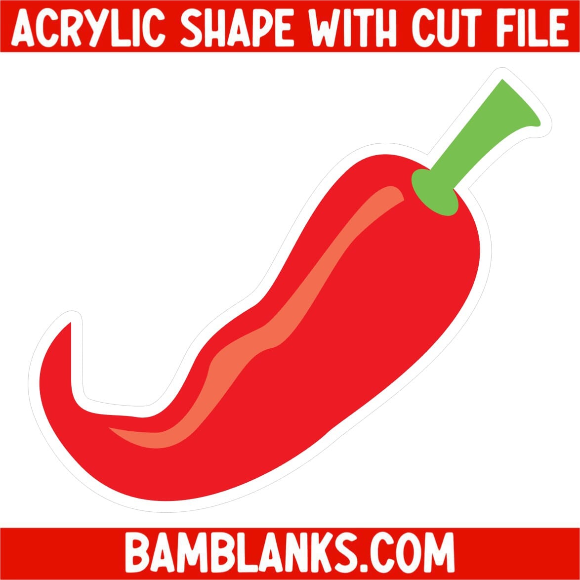 Chili Pepper - Acrylic Shape #015
