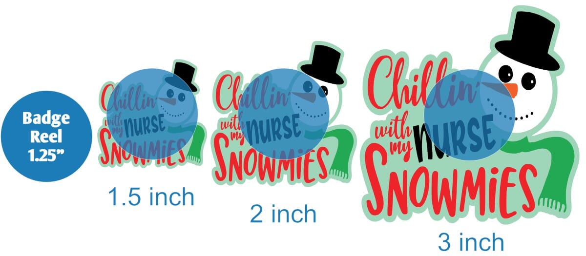Chillin with my (Any Job) Snowmies - Acrylic Shape #1868