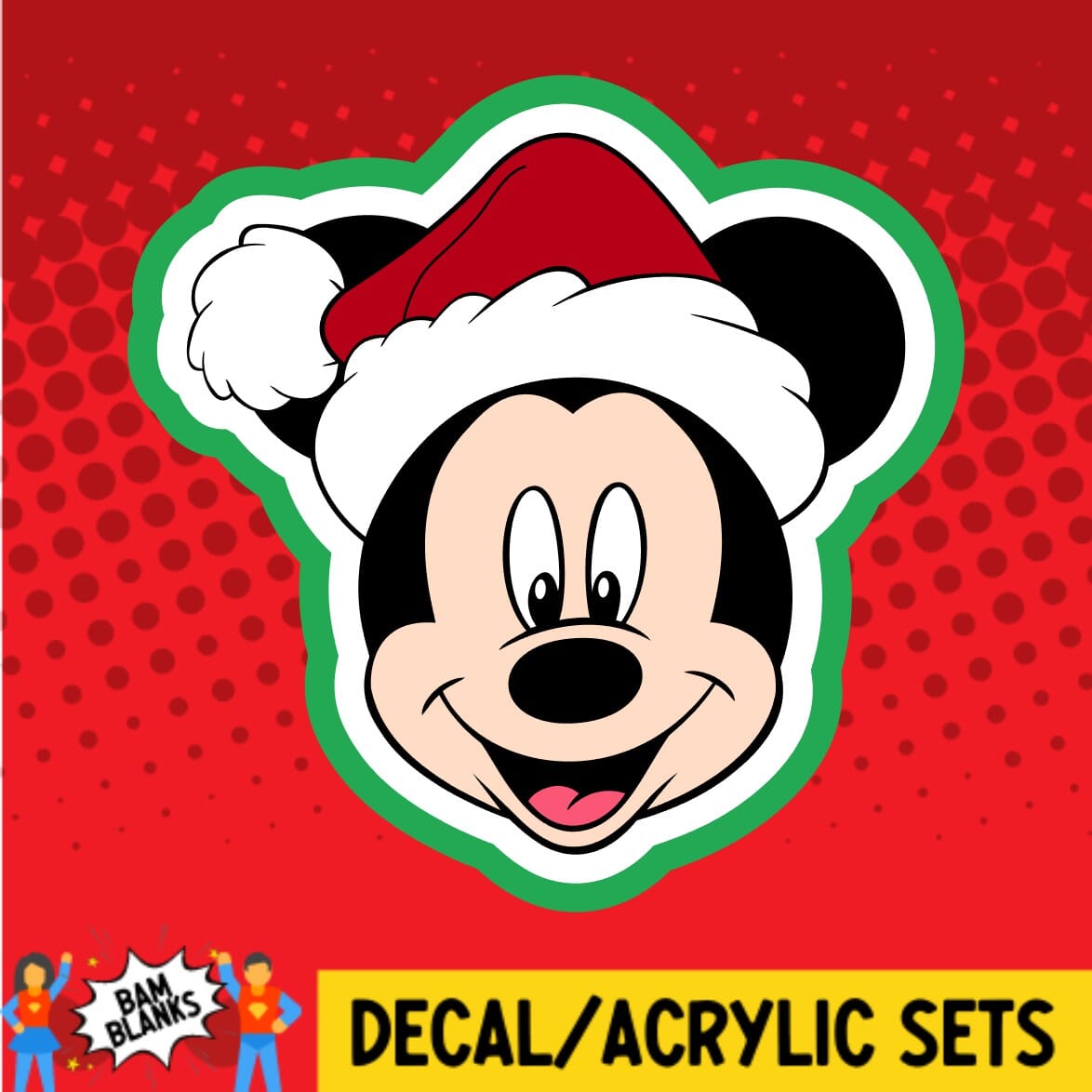Christmas Boy Mouse - DECAL AND ACRYLIC SHAPE #DA01451 – BAM Blanks and ...