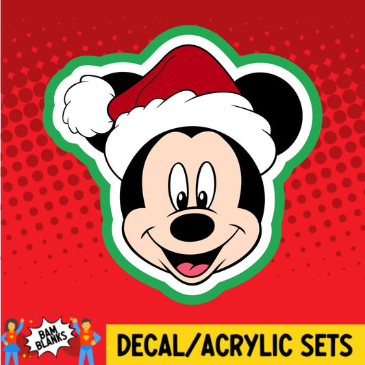 Christmas Boy Mouse - DECAL AND ACRYLIC SHAPE #DA01451