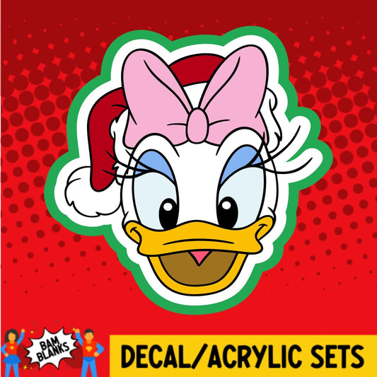 Christmas Girl Duck - DECAL AND ACRYLIC SHAPE #DA01448