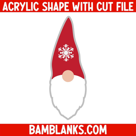 Christmas Gnome - Acrylic Shape #557